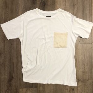 NWOT - RAG & BONE Oversized Cinched Size Tee with Silk Pocket